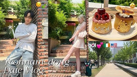 (ENG)Yeonnam-dong Date Vlog🎀🍃 / International Couple, Kiki’s Delivery Service Cafe, Cute Stores