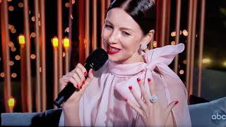 Caitriona Balfe At The 2020 Oscars Talking About Ford V Ferrari