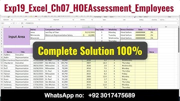 Exp19_Excel_Ch07_HOEAssessment_Employees | Exp19 Excel Ch07 HOE Employees #excelch07 #HOE_Employees