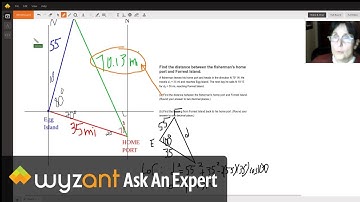 Navigation Problem using Vectors, Law of Cosines and Law of Sines