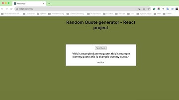 React project   quote generator