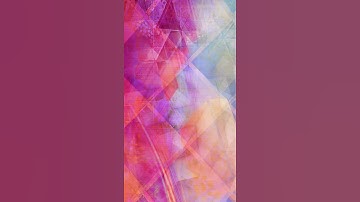 Pastel Pink and Orange Abstract Shifting Geometry