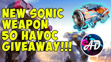 NEW SONIC WEAPON HAVOC GIVEAWAY VIDEO CONTEST #WarRobotsRemastered - War Robots REMASTERED Gameplay