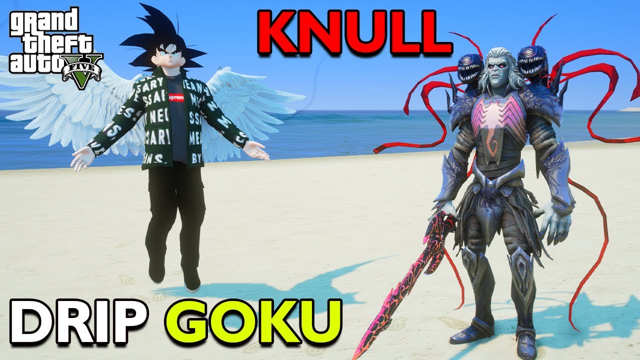 God Of Light DRIP GOKU Biggest Fight With KNULL The God Of Darkness in GTA 5