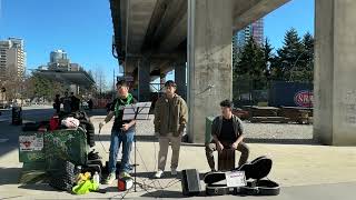 [Busking Vancouver] 洪嘉豪 黑玻璃￼ busking  cantopop  廣東歌