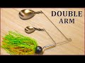 How to make a Double arm spinner bait. ダブルアーム型スピナーベイトの作り方。