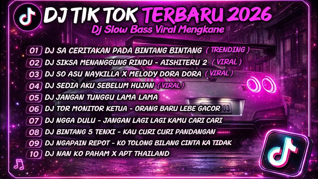 DJ TIK TOK TERBARU 2026🎵DJ SA CERITAKAN PADA BINTANG BINTANG - JAUH KO PERGI🎵 SIKSA MENANGGUNG RINDU