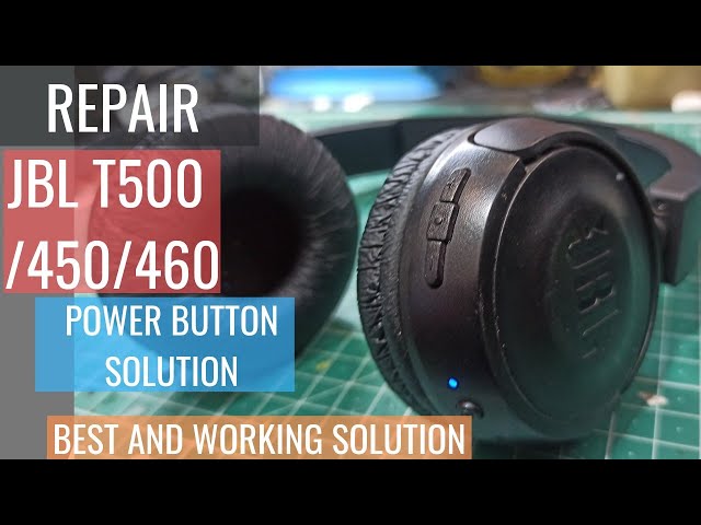 JBL T450/460/500/510 REPAIRING POWER' BUTTON, VOL BUTTON PROBLEM SOLN |  EASY #jbl #headphones - YouTube