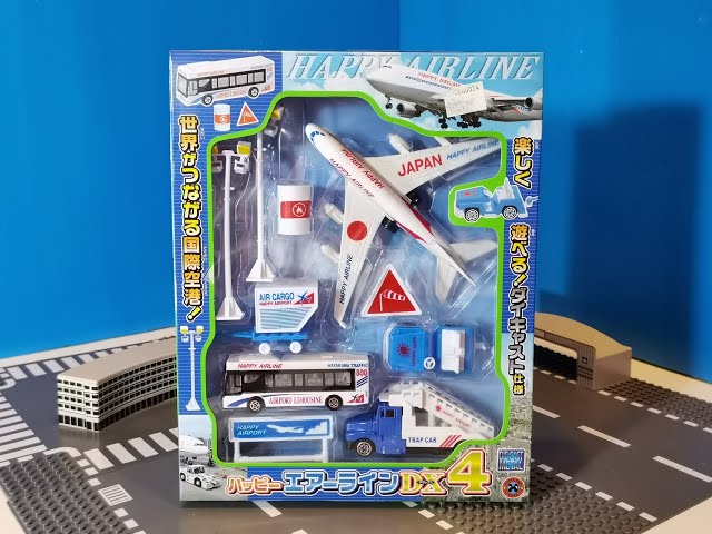 unboxing Japan Airplane and Airport Playset -Mini Fun Land (000955