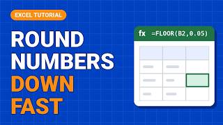 FLOOR Function in Excel: Round Numbers Down the Right Way | Siddam Bharat