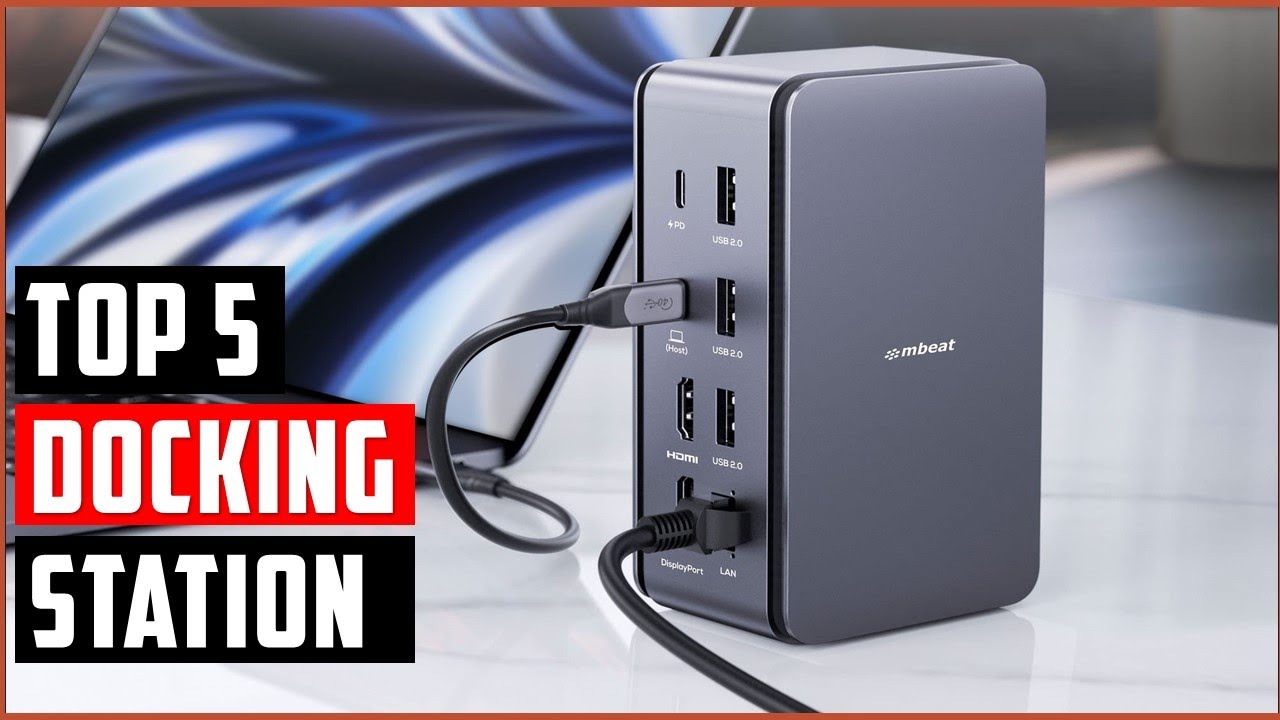 ✅ Top 5 BEST Laptop Docking Stations (2025) | Watch Before You Buy!