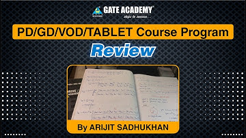 Review of GATE ACADEMY PD/GD/VOD/TABLET Course Program | by Arijit Sadhukhan | Honest Review