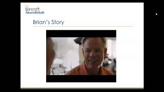 bancroft neurorehab virtual case study featuring brian propp