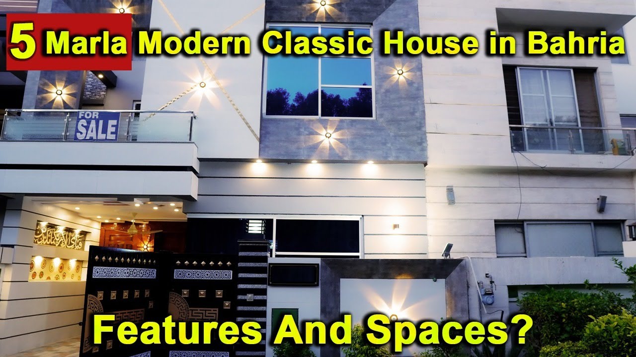5 Marla Modern House for Sale in Bahria Town Lahore Reasonable Price