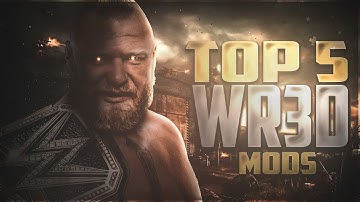 TOP 5 WR3D MODS - NEW MOVES, TAUNTS, ENTRANCE AND MORE.. LINK IN DESCRIPTION