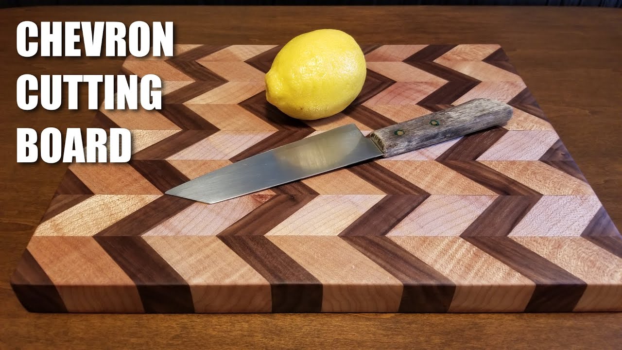 Chevron Cutting Board – derekjameswoodworking