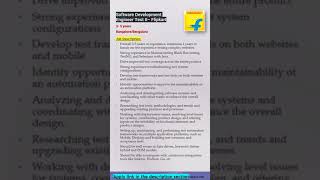 Flipkart | Software Engineer Test II | Bangalore| BlackBox, TestNG, Selenium, Java #shorts #ytshorts