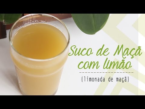 SUCO DE MAÇÃ COM LIMÃO { limonada de maçã } #24