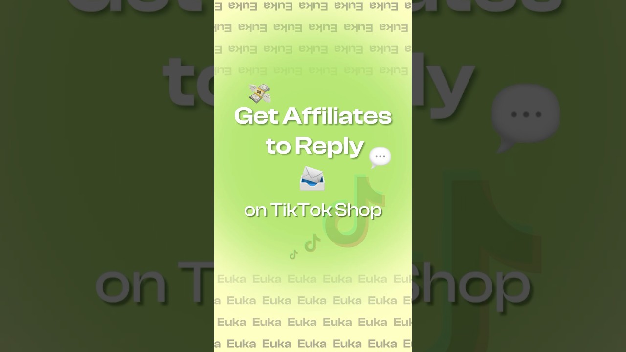 Get Affiliates to reply on TikTok Shop
