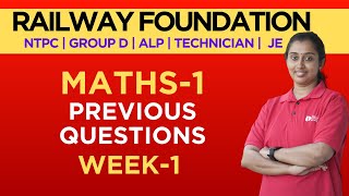 Railway - Live Q&A - Maths - Week 1 - Railway Foundation 2024 #rpf #groupd #ntpc #rrb #rrbje #rrbalp