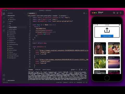 React Native - Upload Gallery Component