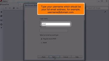 Opera Mail: How to Configure a POP Email Account
