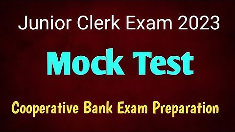 Mock Test 1- CSEB Junior Clerk Exam Preparation.Ep:613