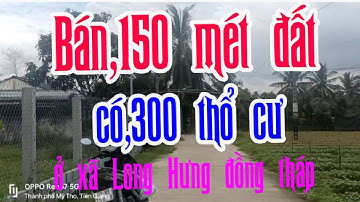 Bán,1500 mét đất có 300 thổ cư giá,3 tỷ 500 triệu ở xã Long Hưng đồng tháp mới LH,0394924311