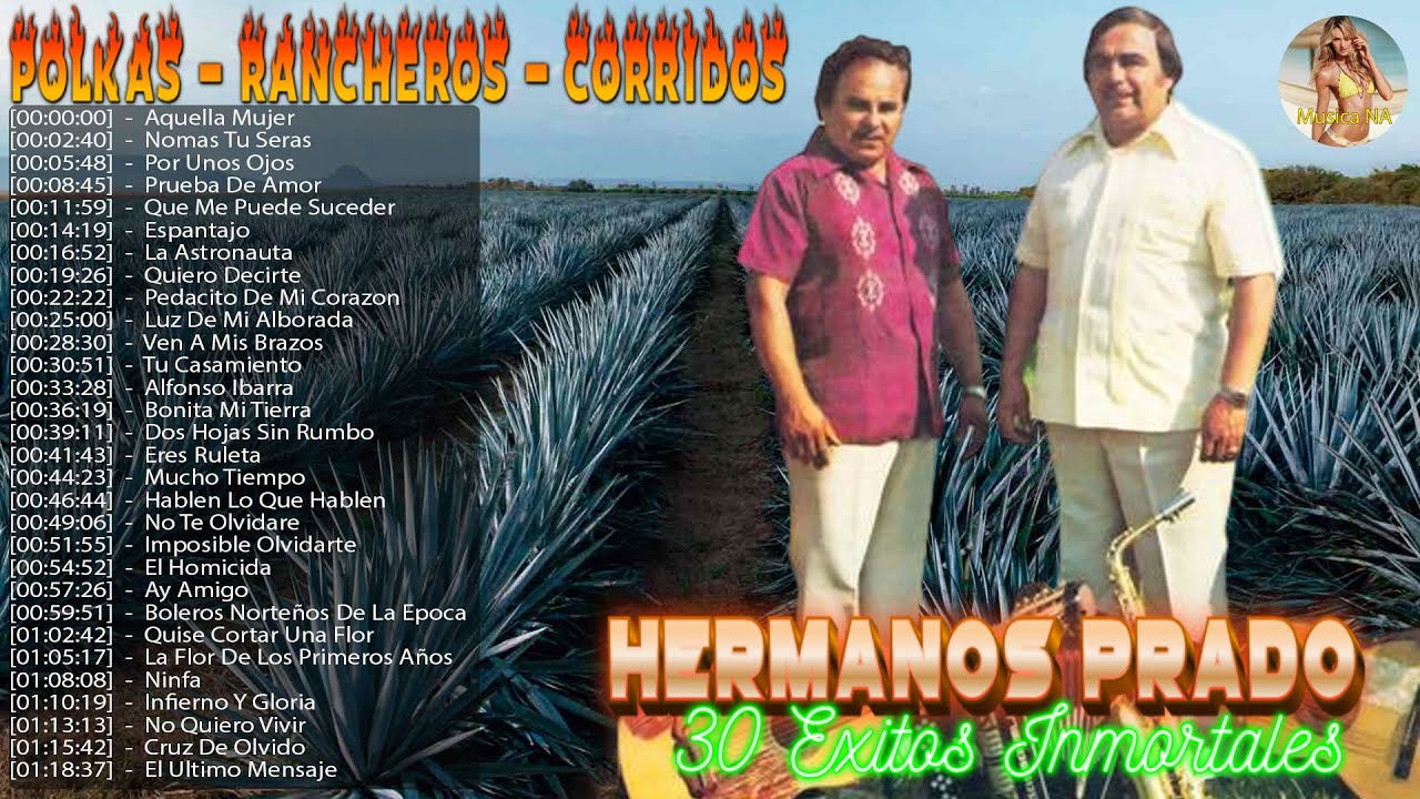 LOS HERMANOS PRADO SUS GRANDES EXITOS || POLKAS, RANCHEROS Y CORRIDOS