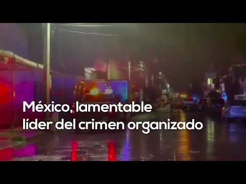 Podium of shame! Mexico leads in criminal markets according to the 2026 Global Index