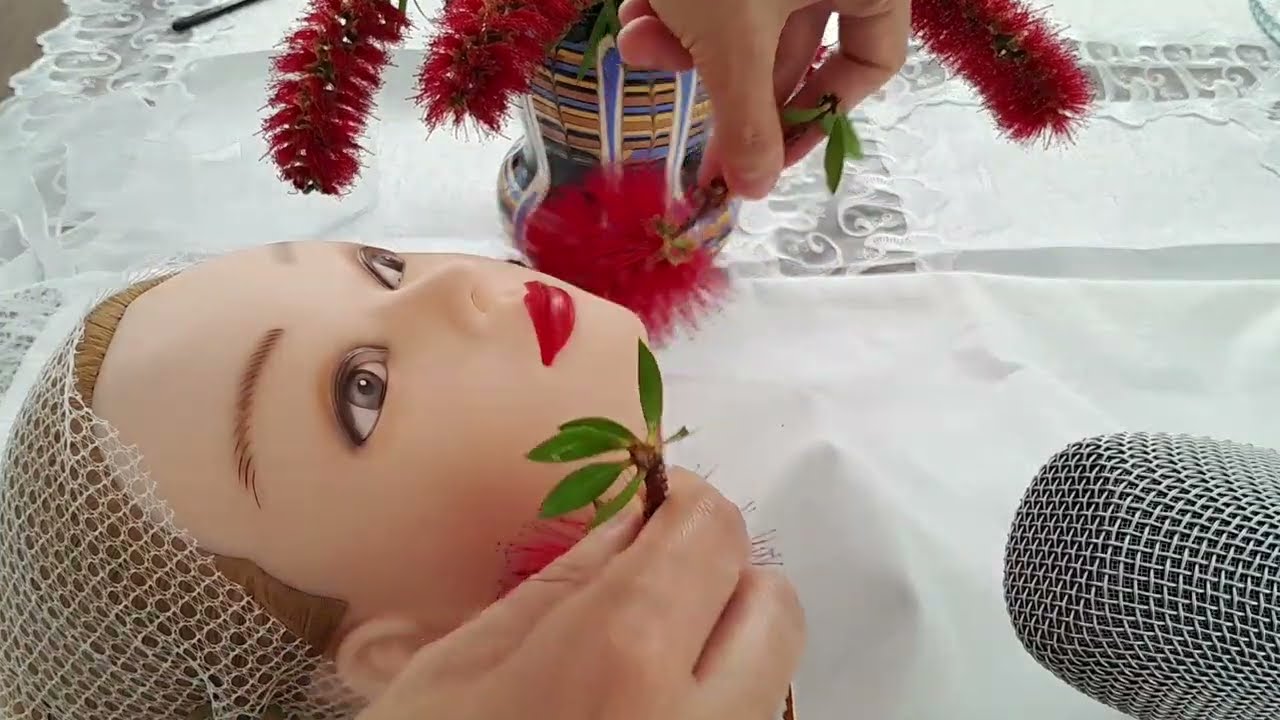 ASMR/ Refleksoloji: Saç👩‍🦰, Yüz🧑‍🦰, Göz👁, Kulak👂Refleksoloji & Bitkisel Fırçalama ve Karıncalanma