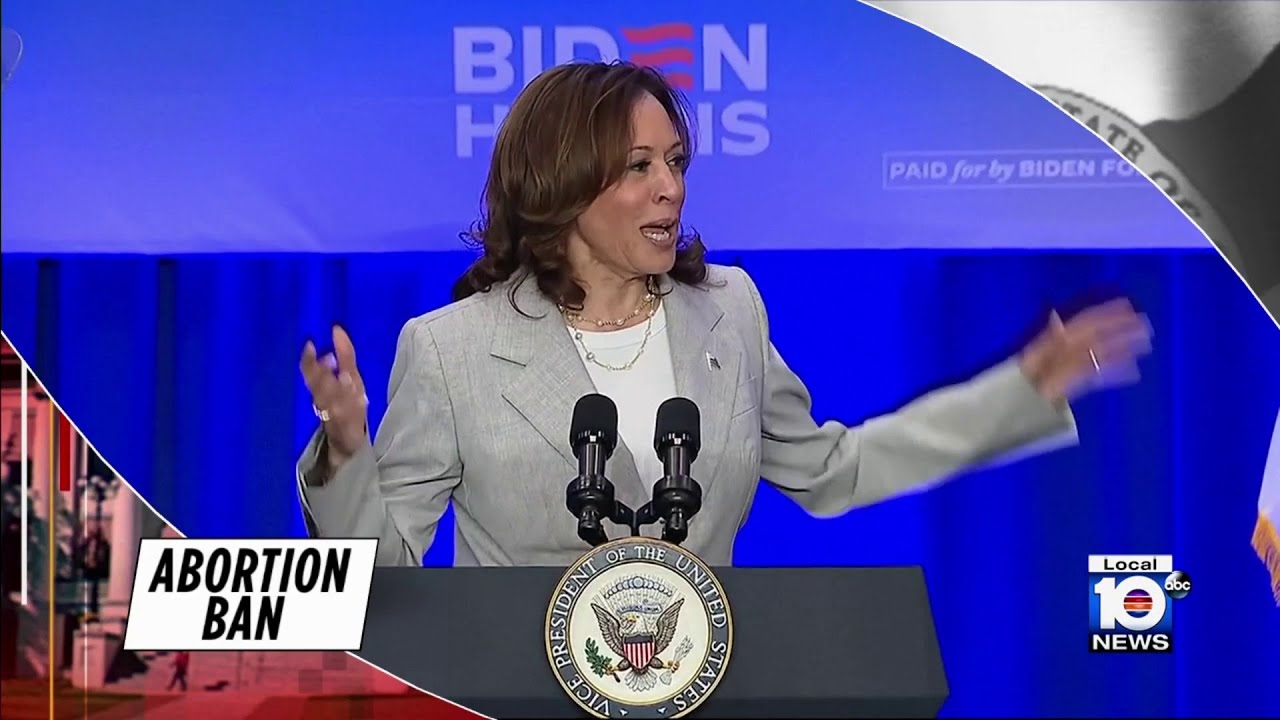 Harris visits Florida, talks about abortion ban - YouTube