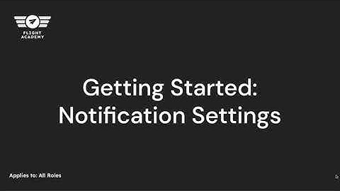 Postal Flight Academy: Getting Started with Notification Settings