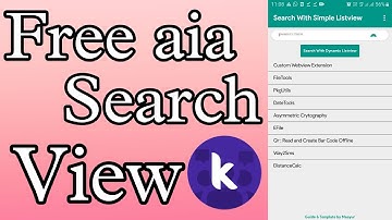 Custome search bar In Kodular | Free Aia kodular | Kodular
