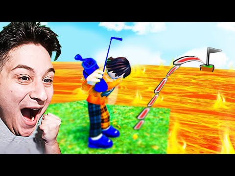 ეცადე ჩააგდო Hole In One Simulator roblox ubralod noobi