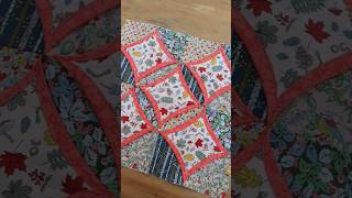Full How to sew a cathedral window quilt block 🪡 sewing tutorial using 4” squares Update