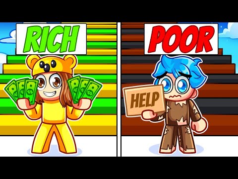 RICH VS POOR OBBY in Roblox!