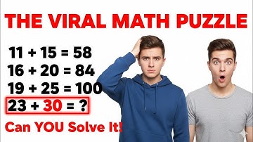 The VIRAL Math Puzzle Solved! $23 + 30 = ?$ Live Challenge!