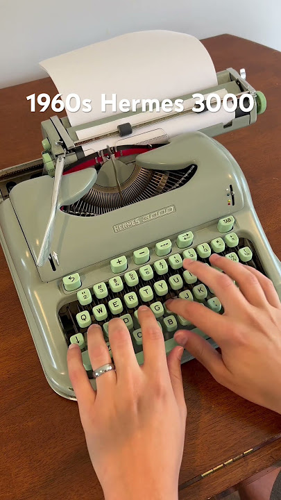 1960s Hermes 3000 Vintage Portable Typewriter  #asmr