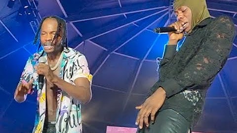 Fans Go Wild As Naira Marley calls Mohbad to perform with him on stage