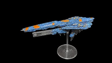How to Paint Dropfleet Commander UCM Battleship in the UCMF Europa Scheme