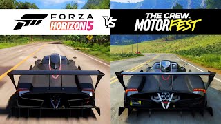 Forza Horizon 5 vs The Crew Motorfest - Pagani Zonda R - FH5 vs TC3 Comparison