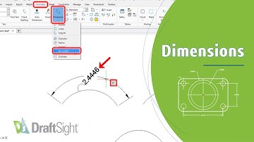 Create Arc Length Dimension at Angle from Toolbar