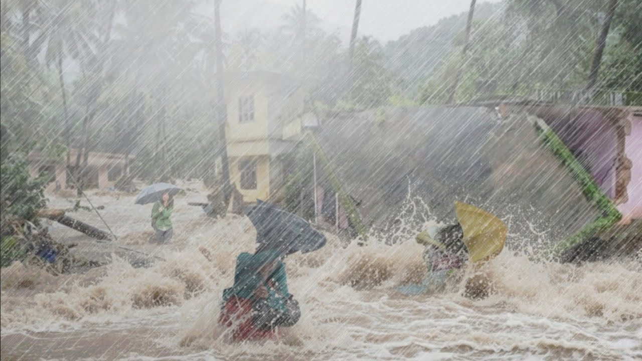 Indonesia in Shatters! The Biggest Super Typhoon and Heavy Rainstorm Threaten Village