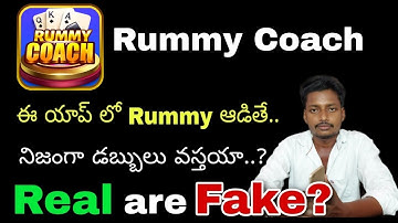 Rummy Coach app telugu | Rummy apps telugu | Rummy telugu