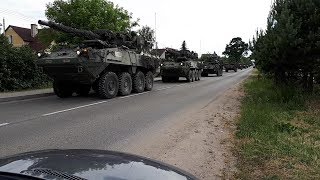 U.S. Military Exercise During Saber Strike 2018 Full Convoy