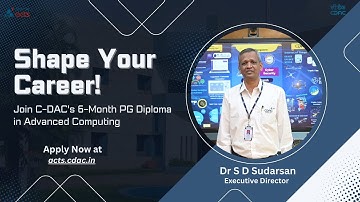 Admissions Open for C-DAC