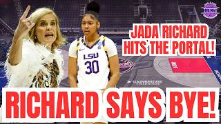 SHOCKING NEWS, LSU STARTING PG Jada Richard ENTERS TRANSFER PORTAL! What's Happening w/ KIM MULKEY!
