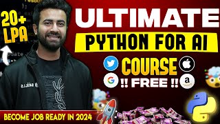 Announcing FREE Python For AI Course | Learn complete Python For AI | Beginner To Professional Level