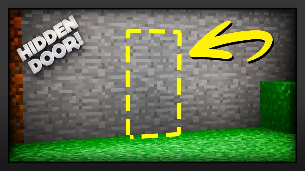 How to build a Hidden Door in Minecraft - YouTube